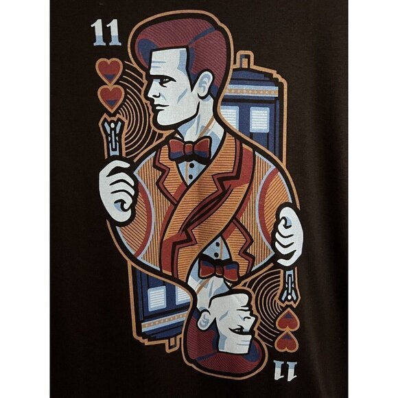 Teefury Gallery 11 Doctor Who Tarnis Jack Card Limited Graphic Brown T-Shirt 3XL - Picture 3 of 4